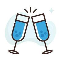 Toasting vector Fill outline Icon.Simple stock illustration stock.EPS 10