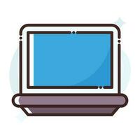 Laptop vector Fill outline Icon.Simple stock illustration stock.EPS 10