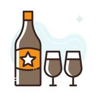 bebida vector llenar contorno icono.simple valores ilustración stock.eps 10