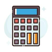 Calculator vector Fill outline Icon.Simple stock illustration stock.EPS 10