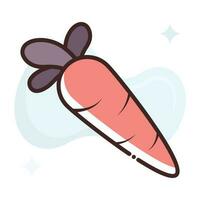 Carrot vector Fill outline Icon.Simple stock illustration stock.EPS 10