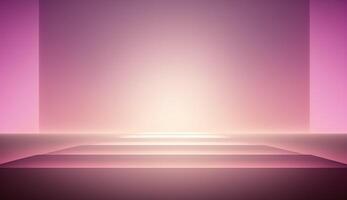 generativo ai, hermosa degradado escena paisaje con ligero rosado color, horizontal fondo de pantalla. resumen antecedentes con nubes y horizonte foto