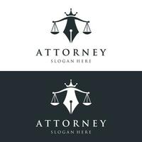 Law firm and attorney Logo.Justice template with pillar, sword and scales concept.Vector illustration. vector