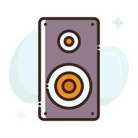 Speaker vector Fill outline Icon.Simple stock illustration stock.EPS 10