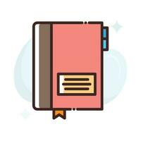 Notebook vector Fill outline Icon.Simple stock illustration stock.EPS 10