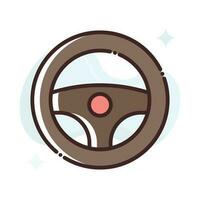 Steering vector Fill outline Icon.Simple stock illustration stock.EPS 10