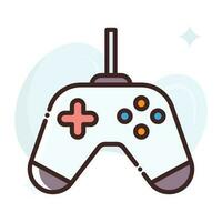 gamepad vector llenar contorno icono.simple valores ilustración stock.eps 10