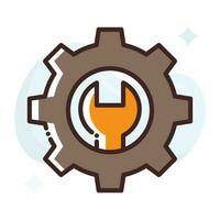 Setting Tools vector Fill outline Icon.Simple stock illustration stock.EPS 10