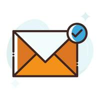 Inbox vector Fill outline Icon.Simple stock illustration stock.EPS 10