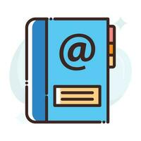 Phonebook Directory vector Fill outline Icon.Simple stock illustration stock.EPS 10