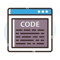 Source Code Vector Icon.Simple stock illustration stock.EPS 10