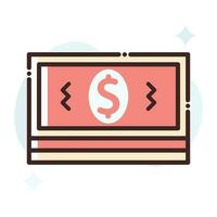 Paper Money Vector Icon.Simple stock illustration stock.EPS 10