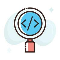 Search Div Vector Icon.Simple stock illustration stock.EPS 10