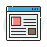 Online Article Vector Icon.Simple stock illustration stock.EPS 10