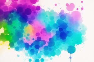 Abstract colorful background. Watercolor paint. abstract blue and purple watercolor background. Digital art, photo