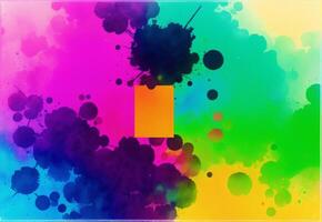 Abstract background with colorful watercolor splashes. Watercolor paint. Digital art, photo