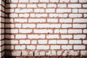 Background of brick wall texture. Old brick wall texture. Brick wall background.. photo