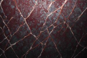 Red marble texture background pattern. red stone surface.  abstract natural marble red and gold. Generative AI photo