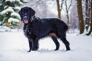 Cute Gordon Setter. Portrait of a beautiful Gordon Setter dog playing in the park. photo