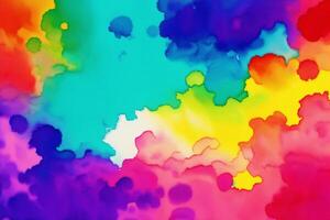 Abstract colorful background. Watercolor paint. Digital art, photo