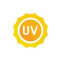 uv proteccion vector icono, ultravioleta logo