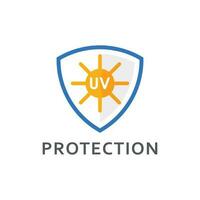 uv proteccion vector icono, ultravioleta logo
