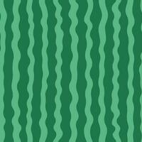 Vector seamless pattern. Green curved stripes on a green background. Simple watermelon print.