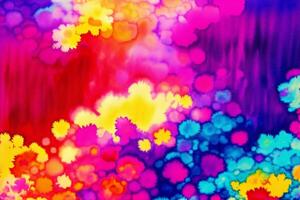 Abstract colorful background. Watercolor paint. Digital art, photo