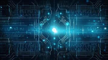 Digital technology background futuristic with cyberspace Concept. photo