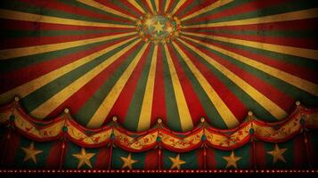 Circus Background with Vibrant Colors and Fun Characters. AI Generative photo