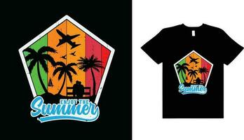 SUMMER T SHIRT DESIGN vector