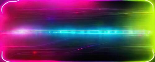 illustration of gaming background abstract, cyberpunk style of gamer wallpaper, neon glow light of sci-fi. Glowing iridescent neon lights for both light and dark backgrounds. photo