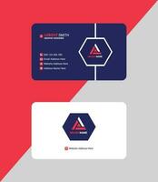 Creative and clean modern business card, modern shape business card for corporate identity , name card , visiting card Pro Vector