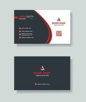 Creative business card, modern shape business card for corporate identity , name card , visiting card Pro Vector