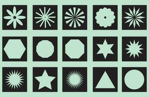 vector geometric shapes set