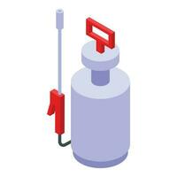 Farm pest bottle icon isometric vector. Pesticide sprayer vector