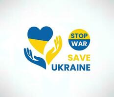 Save ukraine, Ukraine flag praying concept illustration background vector