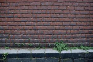 Background of brick wall texture. Old brick wall texture. Brick wall background.. photo