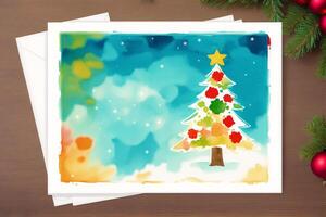 Christmas postcard. Christmas background. Happy New Year. photo