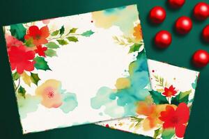 Christmas postcard. Christmas background. Happy New Year. photo