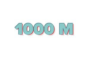 1000 million les abonnés fête salutation nombre avec unique conception png