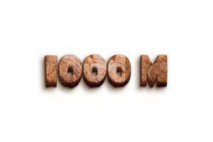 1000 million subscribers celebration greeting Number with bakery design png