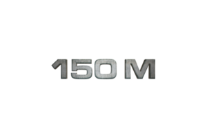 150 million subscribers celebration greeting Number with star wars design png