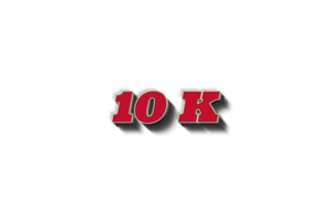 10 k subscribers celebration greeting Number with rustic design png