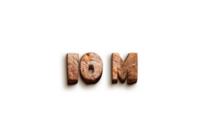 10 million subscribers celebration greeting Number with bakery design png