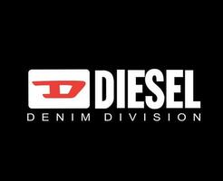 diesel logo marca símbolo con nombre diseño lujo ropa Moda vector ilustración con negro antecedentes