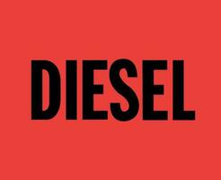 diesel marca logo símbolo nombre negro diseño lujo ropa Moda vector ilustración con rojo antecedentes