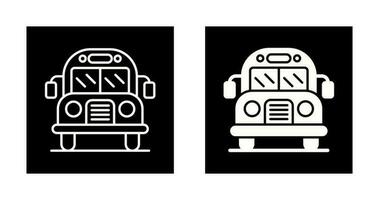 icono de vector de autobús escolar