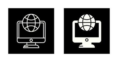 Lcd Globe Vector Icon