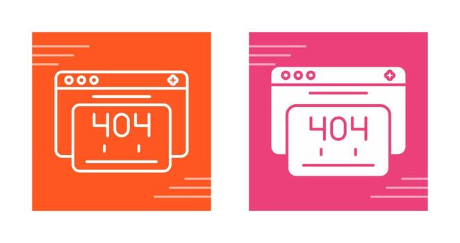 404 Error Vector Icon